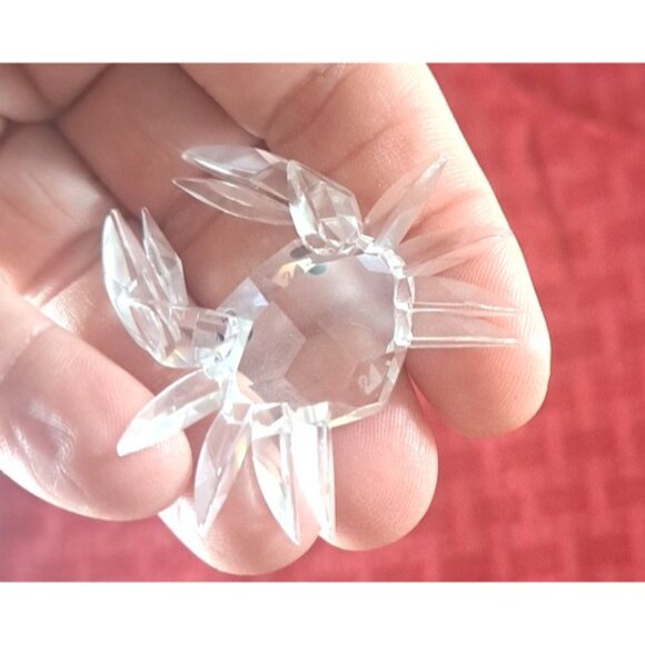 Swarovski Crab Crystal Figure Miniature Black Eyes NO Box or COA Retired - Picture 4 of 5